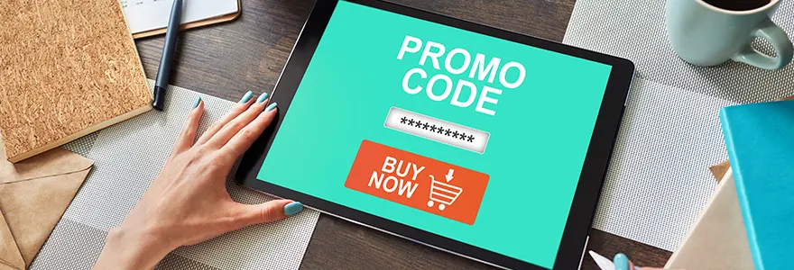 codes promotionnels par email